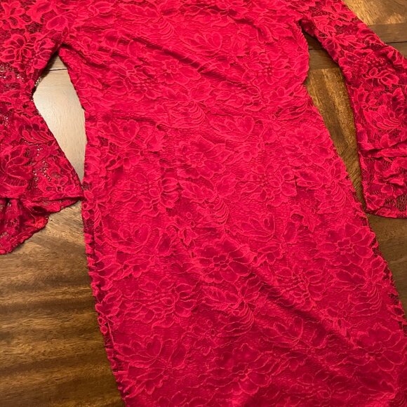 Premier Amour Red Dress Women's Size 8 - Picture 8 of 8
